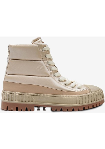 Kadın Ekru Hakiki Deri Sneaker Bot 3K2SB33010 indirimleri