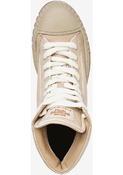 Kadın Ekru Hakiki Deri Sneaker Bot 3K2SB33010