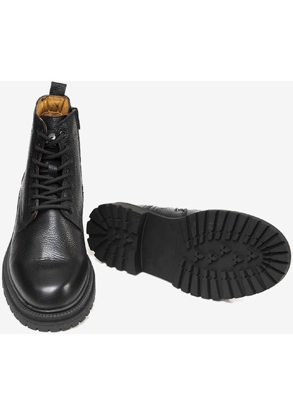 Erkek Siyah Hakiki Deri Casual Bot 3K1YB16221