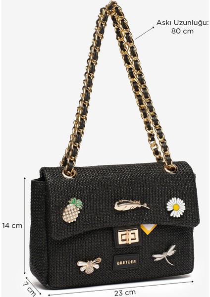 Kadın Siyah Omuz Çantası 5Y2CN69716