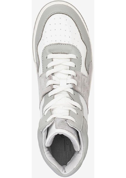 Erkek Gri Beyaz Hakiki Deri Termo Taban Sneaker Bot 3K1SB75175