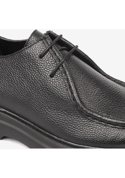 Erkek Siyah Hakiki Deri Klasik Ayakkabı 4K1UA17881