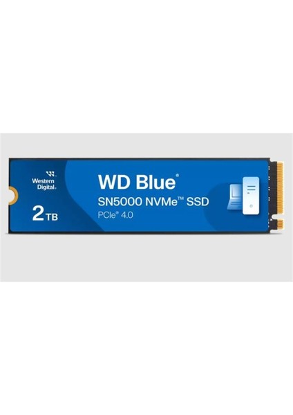 2 Tb Wd Blue SN5000 Pcı-4.0 5150MB/S 4850MB/S M2 SSD WDS200T4B0E