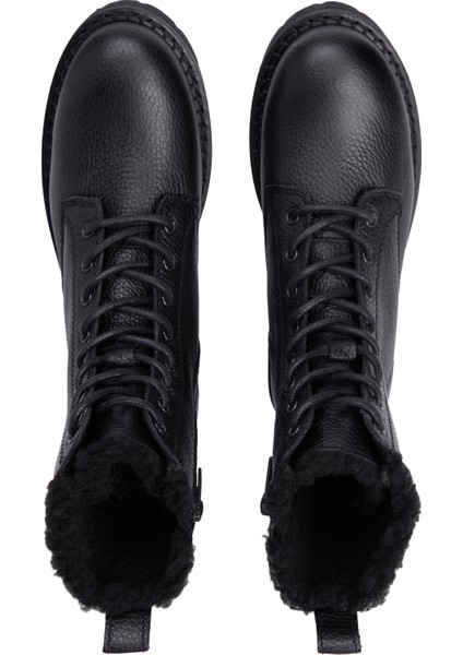 Tommy Hılfıger Kadın Marka Logo Detaylı Kalın Tabanlı Full Bağcıklı Şık Görünümlü Günlük Kullanıma Uygun Siyah Bot & Bootie EN0EN02906 Bds modelleri