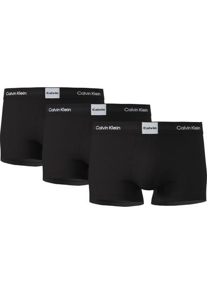 Calvın Kleın Erkek Marka Logolu Elastik Bel Bantlı Günlük Kullanıma Uygun Siyah Boxer LV00NB4476 Ub1