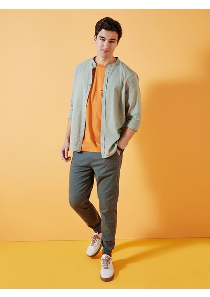 Yeni Sezon Slim Fit Gabardin Erkek Pantolon