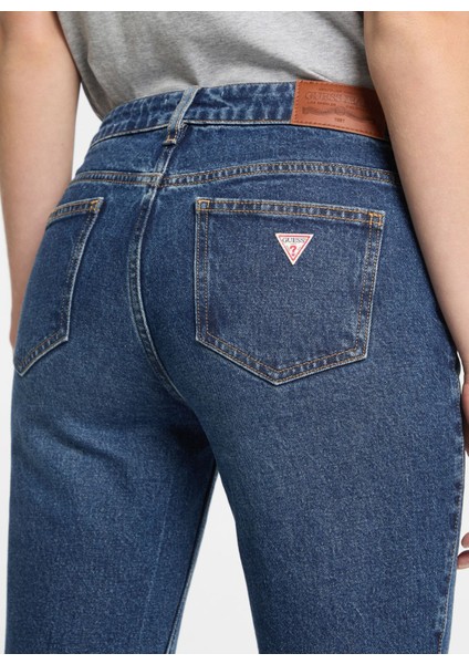 Yüksek Bel Ispanyol Paça Regular Fit Mavi Kadın Denim Pantolon Gj G09 Bootcut - Eco Regen Co Rıver fırsatları