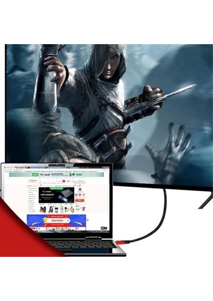 Buffer® HDMI Kablosu Hdtv Bilgisayar Uydu Görüntü Ses Full Hd Sargılı Görüntü Aktarma Kablosu indirimleri