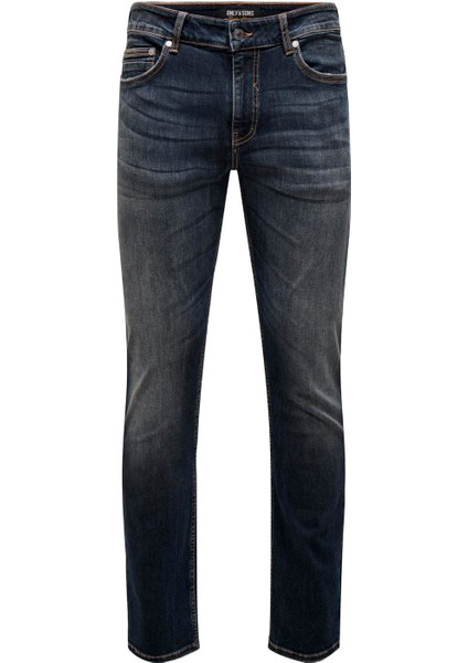Normal Bel Slim Fit Açık Lacivert Erkek Denim Pantolon Onsloom Slım Ebony 0366 Dot Dnm Noo