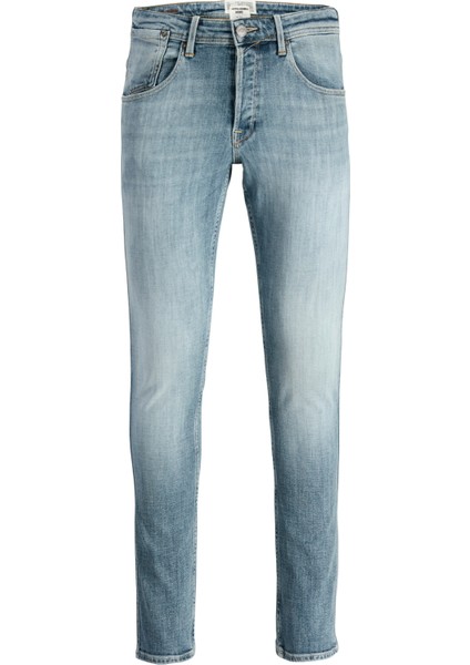 Düşük Bel Slim Fit Mavi Erkek Denim Pantolon 12282589_JJIGLENN Jjdenver Jj 544