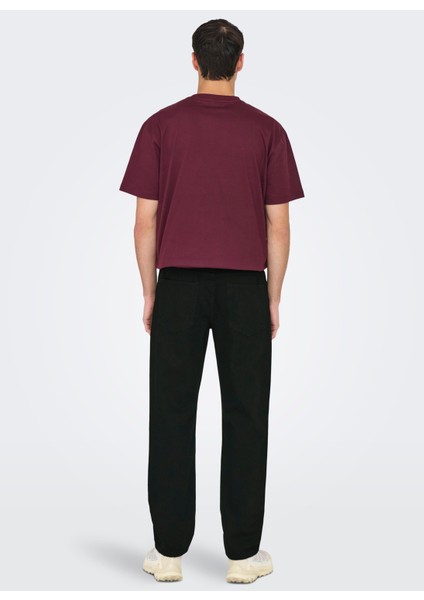 Orta Bel Rahat Siyah Erkek Denim Pantolon Onsedge Stay Black 3425 Azg Dnm Noo fırsatları