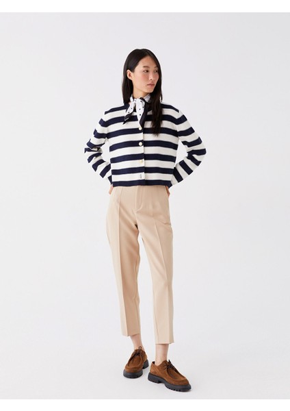 Yeni Sezon Kadın Havuç Kesim Düz Pantolon modelleri