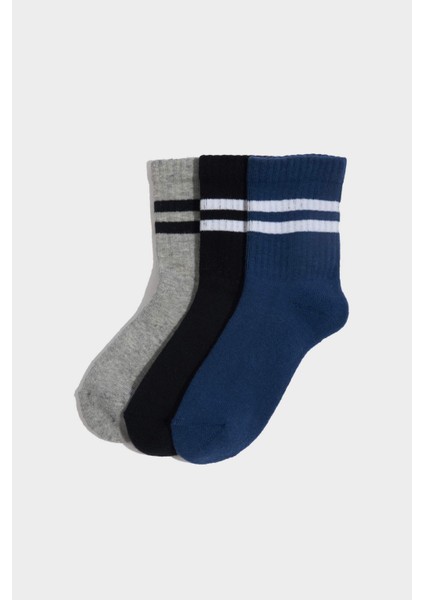 Erkek Çocuk 3'lü Pamuklu Kışlık Çorap G5434A8NS