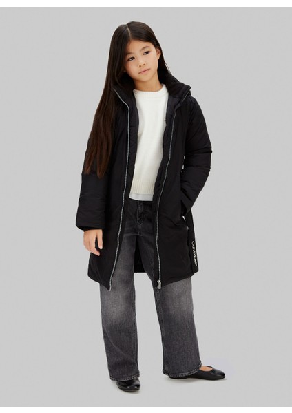 Siyah Kız Çocuk Şişme Mont IG0IG03038BEH