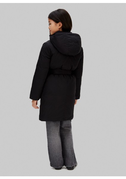 Siyah Kız Çocuk Şişme Mont IG0IG03038BEH indirimleri