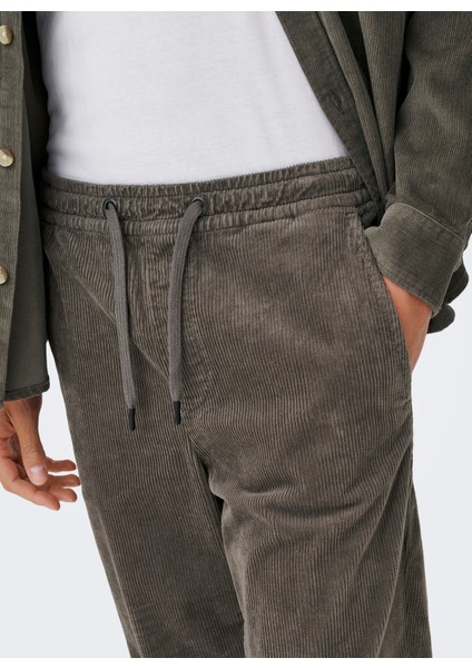 Normal Açık Kahve Erkek Chino Pantolon Onslınus Tap Corduroy 0185 Pant Noo modelleri