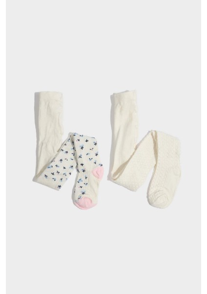 Kız Bebek Kaydırmaz Taban 2'li Pamuklu Külotlu Çorap F6735A5NS fiyatları