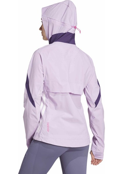 JV7180 Adızero Jkt W Lila - Mor Dar Düz Kadın Zip Ceket fırsatları