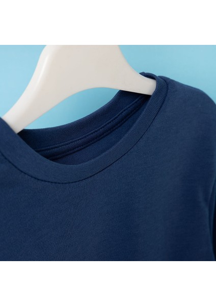 Erkek Bebek Uzun Kol Tshirt Interlok Bisiklet Yaka Uzun Kol modelleri