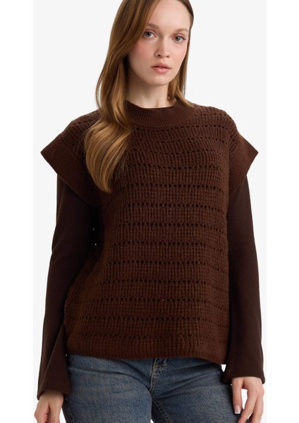 Regular Fit Bisiklet Yaka Triko Süveter G6358AX25WN