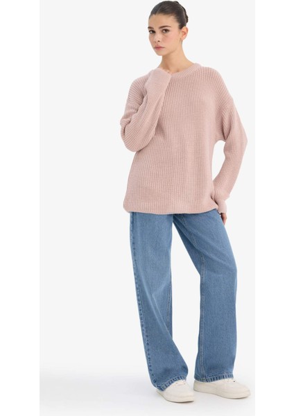 Regular Fit Bisiklet Yaka Selanik Kumaş Triko Kazak H6905AZ25WN fiyatları