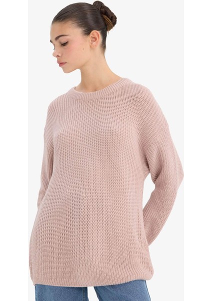 Regular Fit Bisiklet Yaka Selanik Kumaş Triko Kazak H6905AZ25WN modelleri