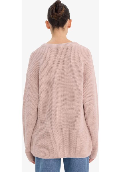 Regular Fit Bisiklet Yaka Selanik Kumaş Triko Kazak H6905AZ25WN indirimleri