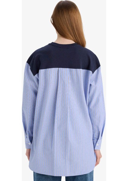 Regular Fit Sweatshirt Kumaşı Uzun Kollu TUNIK F6905AX25WN