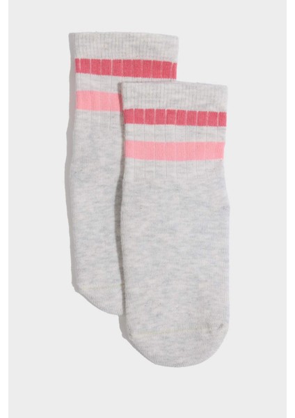 Kız Bebek Dikişsiz 3'lü Pamuklu Havlu Çorap G5481A5NS modelleri