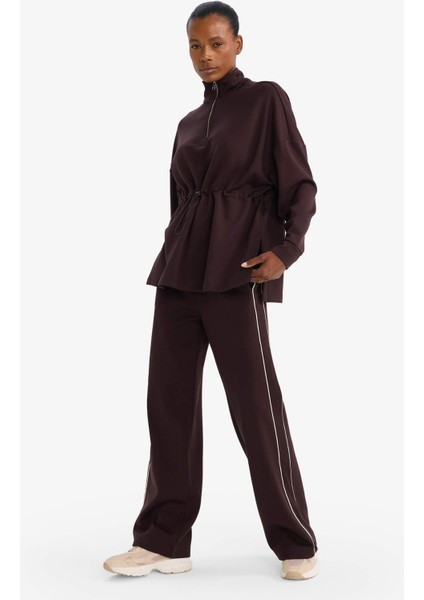 Wide Leg Cepli Geniş Paça Uzun Boy Modal Sporcu Pantolon G4370AX25WN