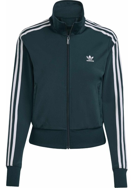 JX1484 Fırebırd Tt Koyu Yeşil Normal Düz Kadın Zip Ceket