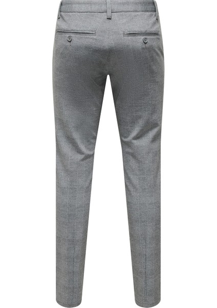 Orta Bel Dar Gri Erkek Chino Pantolon Onsmark Slım Check Pants 9887 Noos fiyatları