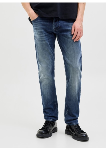 Düşük Bel Slim Fit Mavi Erkek Denim Pantolon 12278144_JJIGLENN Jjorıgınal Cb 820 modelleri