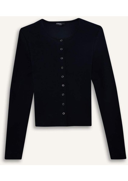 Fitted Bisiklet Yaka Ribana Hırka G2806AX25AU fırsatları