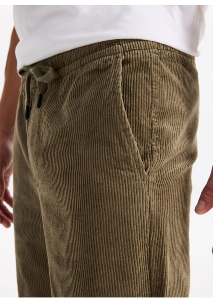 Normal Yağ Yeşili Erkek Chino Pantolon Onslınus Tap Corduroy 0185 Pant Noo fırsatları