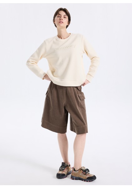 D5WL-PNT3604 Açık Kahve Relaxed Düz Kadın Pantolon