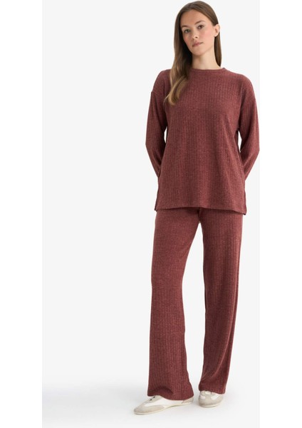 Straight Fit Düz Paça Selanik Kumaş Pantolon E9910AX25WN