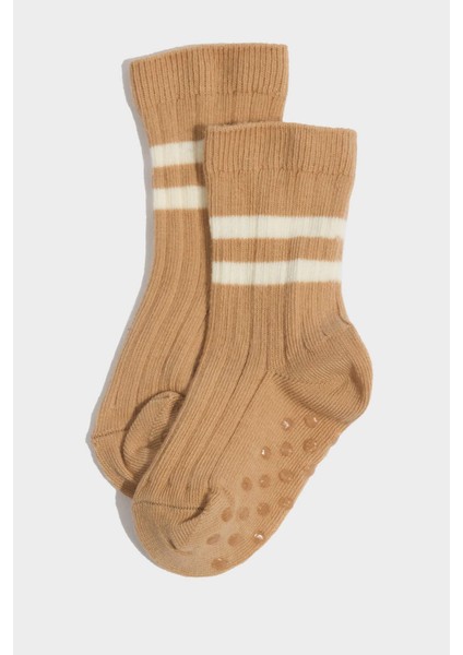 Erkek Bebek Dikişsiz 5'li Pamuklu Uzun Çorap G5355A5NS modelleri