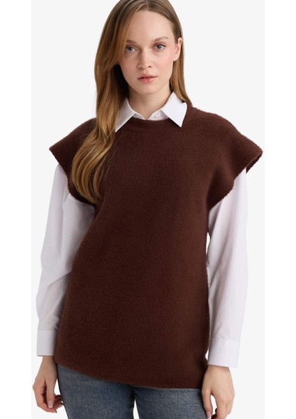 Regular Fit Bisiklet Yaka Triko Süveter G3821AX25WN