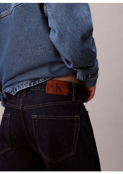 Yüksek Bel Düz Paça Relaxed Mavi Kadın Denim Pantolon LV047D711GZ1H fırsatları