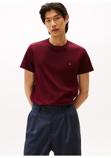 Bisiklet Yaka Kırmızı Erkek T-Shirt MW0MW33202XIH_LUXURY Interlock Tee fiyatları