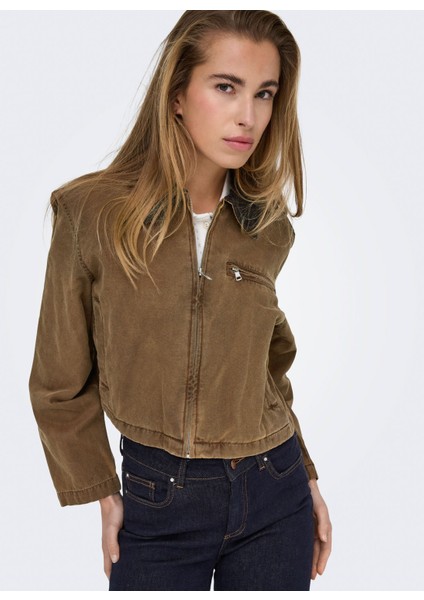Kahverengi Kadın Normal Ceket Onlcava Collar Jacket Otw cc modelleri