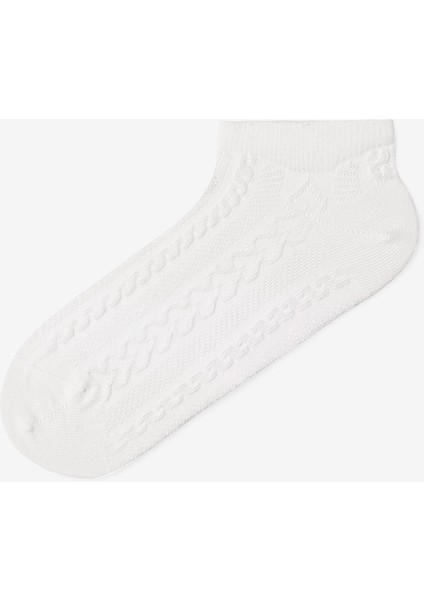 5 Çift Kendinden Kalp Desenli Patik Çorap modelleri