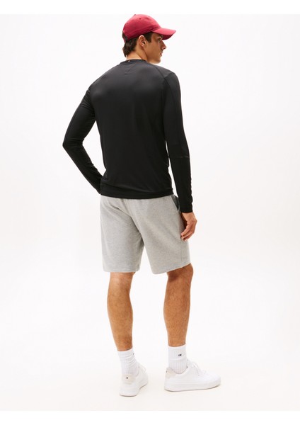 Bisiklet Yaka Siyah Erkek T-Shirt MW0MW40401BDS_PERFORMANCE Ls Tee fırsatları