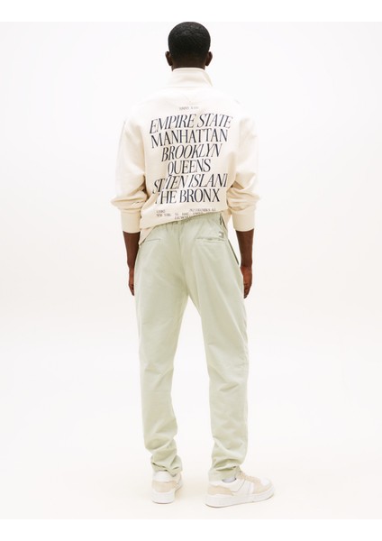 Lastikli Bel Relaxed Açık Yeşil Erkek Chino Pantolon DM0DM21702M1C Tjm Isaac Lıght Cord fırsatları