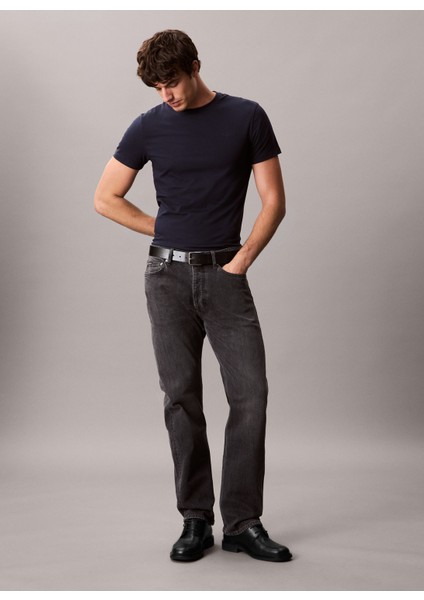 Bisiklet Yaka Mavi Erkek T-Shirt LV04LC240GCEF_SS Slım Stretch Cotto fiyatları