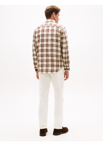 Normal Gömlek Yaka Kahve Erkek Gömlek MW0MW405120M7_PADDED Rlx Overshırt fırsatları