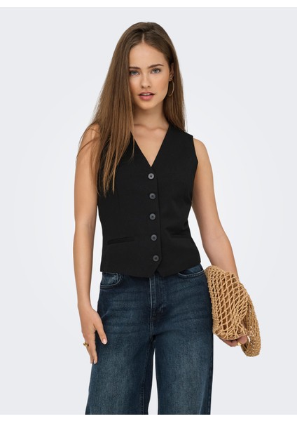 Siyah Kadın Yelek Onlırıs-Hattıe Waıstcoat Tlr Noos fiyatları