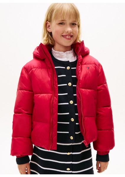 Koyu Kırmızı Kız Çocuk Şişme Mont KG0KG08759XJP fiyatları