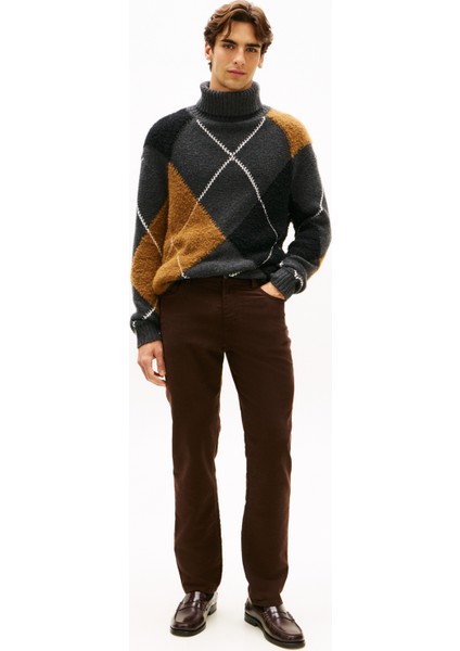 Normal Bel Normal Paça Normal Kahve Erkek Pantolon MW0MW40266GUE_DENTON 5pkt Moleskın